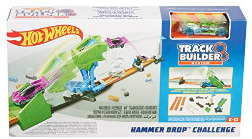 Hot Wheels - Track Builder Shoot down Hammer Track for Machines, FLL01