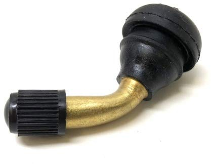 90° Winkelventil passend für Roller, Scooter, Mofa, Moped – Ventil für schlauchlose Reifen inkl. Ventilkappe – Erstklassige Qualität, für 11,5mm Ventillöcher