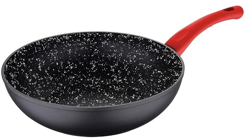 Wok 26cm al, revestimiento marble, aluminio forjado, inducción, Toledo