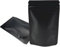 WACCOMT Pack Lot de 50 sacs de rangement à fermeture éclair en aluminium mat pour aliments - Anti-odeurs - Pour stockage à long terme (4,3 x 6,3 pouces, noir) (11 x 16 cm)