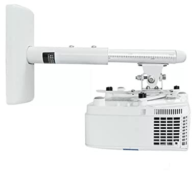 Kanduo Staffa da soffitto Staffa di Montaggio for Bracci estensibili for Montaggio a proiezione, proiettore a soffitto Regolabile, Bianco Supporto per Videoproiettore