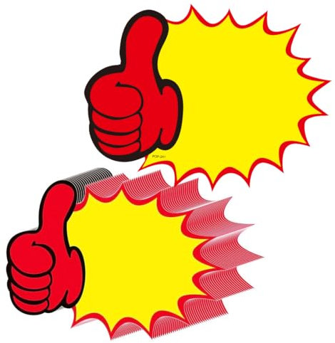 SGERUFZ 50 PCS Preisschilder Fluoreszierende Zeichen Platzen Papier Waren Preisschilder für Verkaufsförderung, Supermärkten, Geschäft, Ladengeschäft, Party Favors