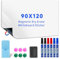 Whiteboard Magnetisch Folie- 90 * 120 cm Selbstklebende Rückseite, trocken abwischbare Tafel für die Wand, Whiteboard, Kontaktpapier für Kinder, Büro und Zuhause