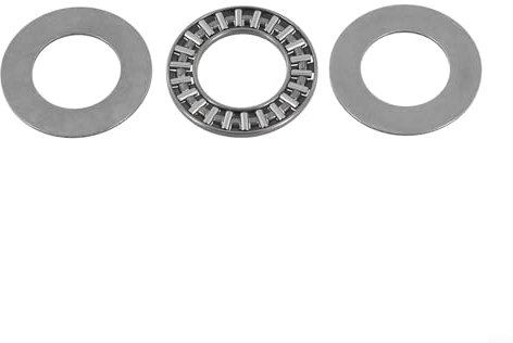 Zeroupshop Kit de dirección para cortacésped, rodamientos de agujas de empuje con arandelas, juego de dirección para cortacésped, reducción del desgaste, control preciso (1 juego)