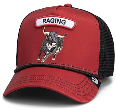 Goorin Bros. Gorra de Granja Animal con Correa de Cuerda, Gorra de Camionero con Malla, Embroidered Snapback Ajustable Gorra, Talla única