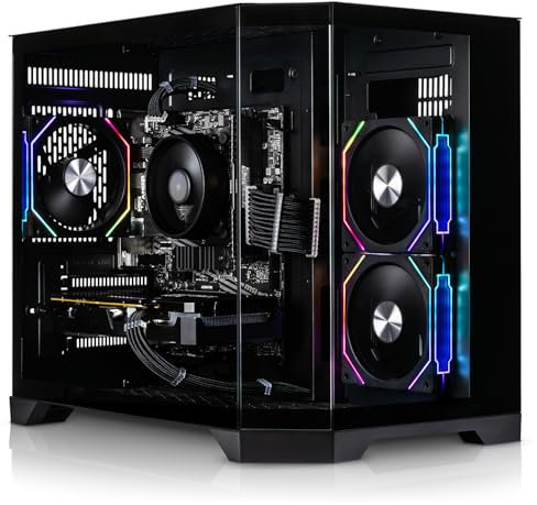 ADMI Gaming PC - Intel Core i5 14400F - NVIDIA RTX 5070 12GB GDDR7-32GB DDR4-1TB NVMe - WIFI - Edge RGB Panoramic Case (Black) - No Operating System