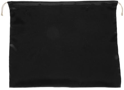 sourcing map Custodia antipolvere in seta, sacchetti per la polvere per borse con coulisse per sacchetto, borsa, stoffa, scarpe, conservazione da viaggio, Nero , 15.75x19.69, BORSA