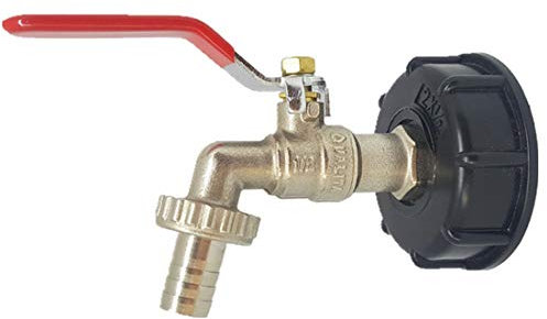 DLZFUDTY Rubinetto per Serbatoio,Rubinetto per Tanica Thread del connettore S60x6 con 1/2 Tubo Flessibile Flow Assemblato Tank Tank Snap on Garden Adapter BUSURE Olio Olio Acqua(1)