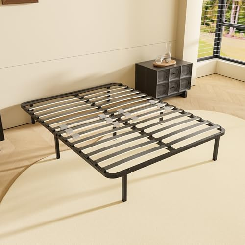 DEWINNER Rete 140x190 cm, Altezza 35cm, Ortopedica con 7 Piedi,Letto Ferro Battuto con Rete a Doghe francese regolatori di rigidità con Doppie doghe centrali 140 x 190 cm