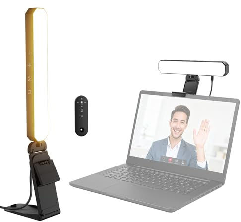NEEWER BASICS 6W Barra Luce Monitor con Stand/Telecomando/Controllo Touch, Lampada Scrivania LED Dimmerabile Bicolore per Casa Ufficio Videoconferenza Computer Laptop Webcam Zoom Stream Lettura, L10