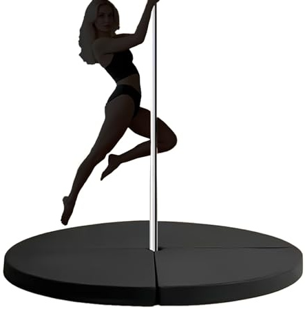 Pole Dance Matta, Rund Pole Dance Skyddsmatta, Halkfri Träningsmatta, Tjocklek 3cm/5cm/10cm För Dansstudio, Hemmaträning, Poledance, Yoga & Gymnastik, Hopfällbar Och Platsbespa(Size:150×5cm（59×2in）)