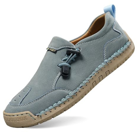 Zapatos Montela para Mujer Zapatillas Deportivas Tradicionales con Cordones Transpirables de Malla Elegantes Zapatos de Ocio para Oktoberfest Exteriores y Caminar (Light Blue, 44)
