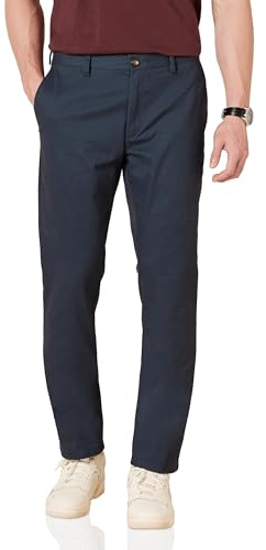 Amazon Essentials mäns slim-fit skrynkelbeständig platt framsida chinos byxa, marinblå, 36 B x 30 L, Marinblått Xsp, 36W / 30L