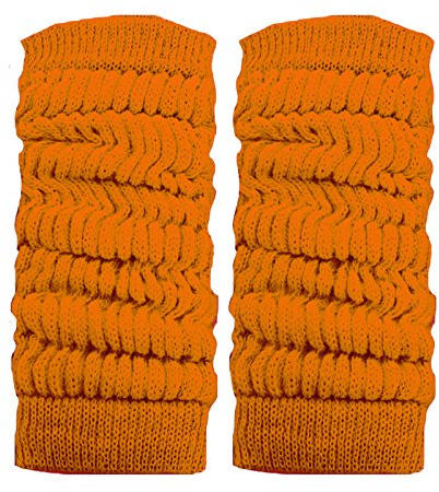 Toocool - Women's and Girl's Legwarmers Ideal for Dance, Fashion, and Warmth, Leg Warmers Ladies, Kids and Women, Ballet Leg Warmers for Adults and Children - Model LO-LW01 [One Size, Orange]