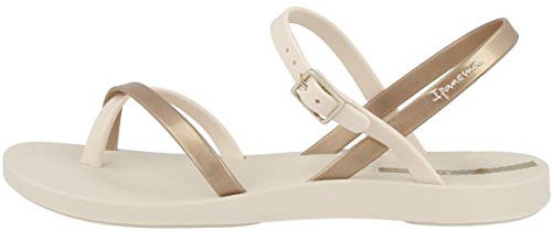 Ipanema Damen Fashion Sand VIII FEM Sandale, beige/Gold, 37 EU Schmal