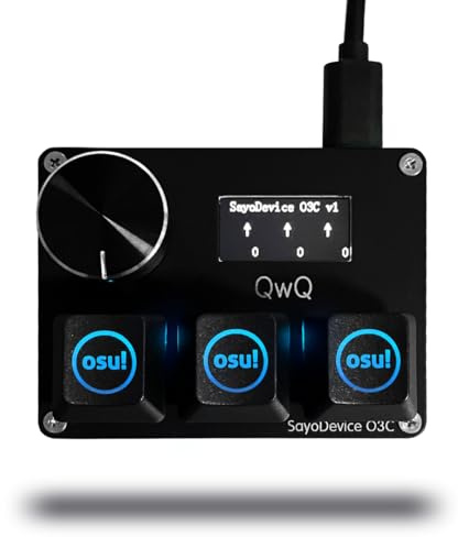 Rapid Trigger SayoDevice O3C Tangentbord Hall Magnetiska Linjära Omkopplare | Geometry Dash OSU Rhythm Games, Med Knapp Och Skärm, Kopiera Och Klistra In, Shotcut, Makro Hotswap Mini-knappsats