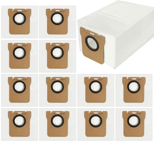 12 Pezzi Sacchetti per Robot Dreame L10 L20 Ultra L10s Ultra L10 Ultra X40 X40 Ultra Sacchetti per Robot Aspirapolvere Xiaomi X20plus X20pro X20max X10 X10plus
