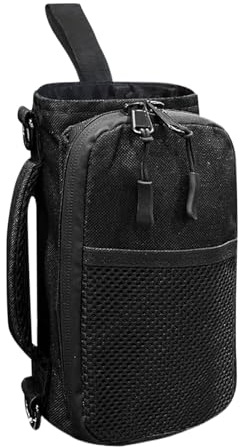 Tuxxjzm Borsa da palestra da uomo, porta bottiglia d'acqua con tasche per telefono, organizer per accessori da palestra per viaggi, escursionismo, sport, campeggio, ciclismo, passeggiate