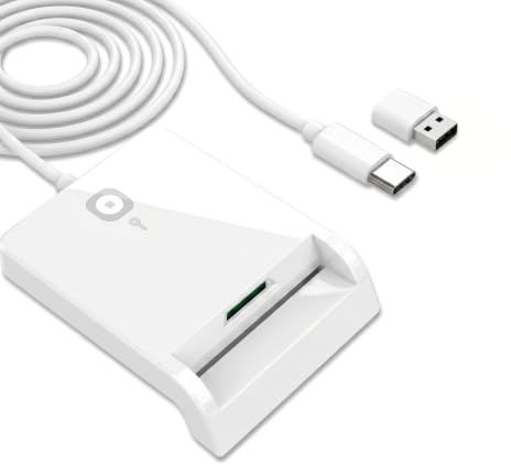 Cryptnox Smartkortläsare USB-C/USB-A för SITHS-kort, ISO 7816 CCID