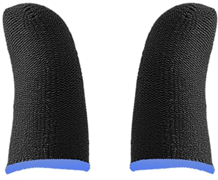 Fingerfodral – videospel fingerskydd, klo strumpor tumskydd, 2 kolfiber – tummar | anti-svett barnsängar | stabilisatorkompressionsstöd | handskar för mobila enheter, FPS, Sp