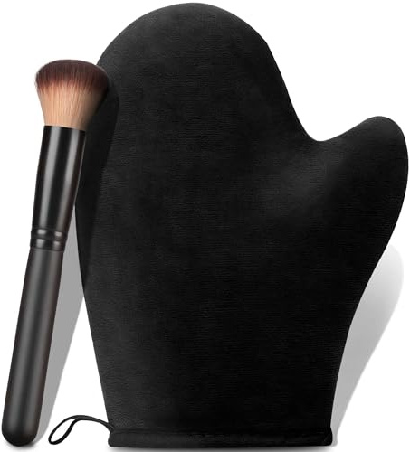 Tanning Mitt Self Tanner Mitt 2 in 1 Set Self Tanning Mitt – Tanning Glove Self Tan Mitt Tanning Mitts Self Tanner Brush Self Tanner Glove for Face,Body