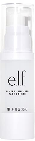 e.l.f. Mineral Infused Face Primer, Primer For A Smooth Foundation Base, Fills In Fine Lines & Refines Complexion, Vegan & Cruelty-free, Large