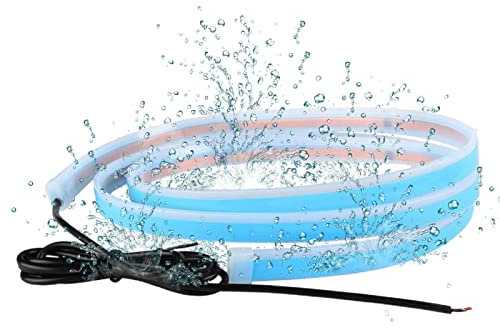 Jomewory LED-Streifen für Auto, Abdeckung für Start, dynamisch, weiß, super hell, LED, Tagfahrlicht, flexibel, wasserdicht, für Autos, SUV