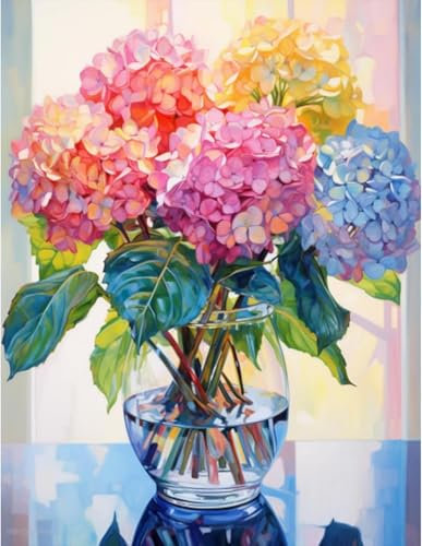 HecticCore 5D Diamond Painting, DIY sblumen-Diamond Painting, Diamond Art Erwachsene Full,glänzende Diamantgemälde-Wanddekoration, Diamant Kunst Malerei,Wanddekorations-Malset für Zuhause, 30 x 40 cm