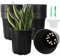 Belinlen 25 Pack 17cm Plastic Seedlings Plants Nursery Pots with 25 Pcs Waterproof Plastic T-Type Plant Tags and 2Pcs/Set Transplanting Digging Mini Tools