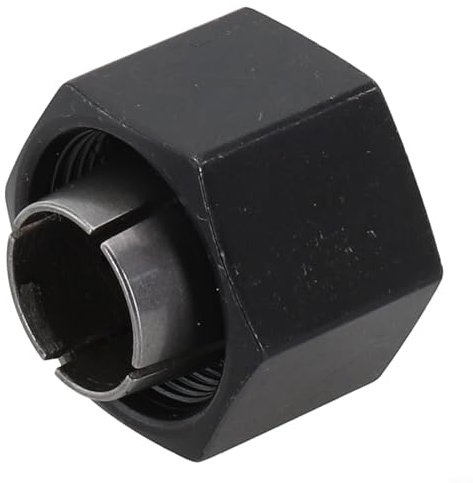 Chuck Collet Set for Bosch Routers DW6214 DW616 Replacement Parts 2610906283 2610906287 326286-03 Metal 1/4 1/2 12MM(6.35MM)