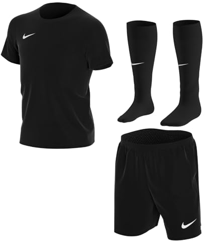 Nike Kinder Dry Park 20 Trikot Set, Black/Black/White, XS