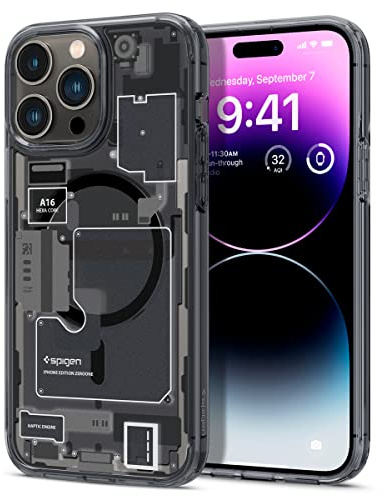 Spigen für iPhone 14 Pro Ultra Hybrid MagFit ZeroOne Hülle für MagSafe Magnetisch Case Handyhülle Schutzhülle Cover Dünn Slim