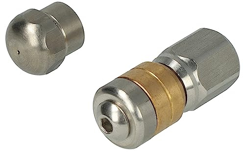 vhbw 2x buses nettoyeur tuyaux compatible avec Nilfisk jet haute pression - filetage 1/8, Rotatif + fixe
