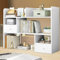 WMLBK Bücherregal Schreibtisch Organizer,Einstellbar Standregal Bücherregal Raumteiler Regal aus Holz DIY Einstellbar Standregal Bücherregal Storage für Büro, Wohnzimmer (80×17×80 cm)