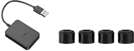 Koolenry TPMS Reserverad Externer Sensor Reifendrucküberwachungssystem USB TPMS für Autonavigation Radio DVD-Player Erkennung