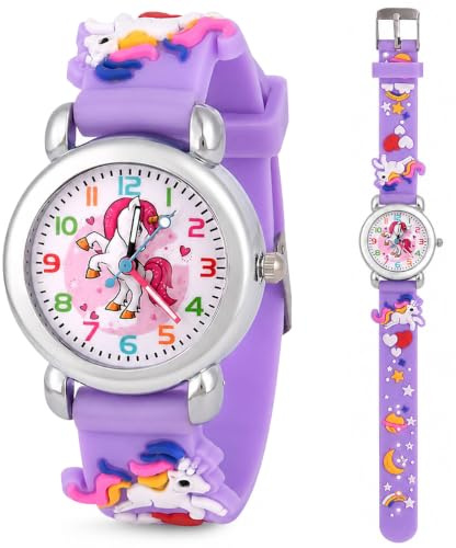 KATELUO Montre Enfant Garcon, Montre-Bracelet pour Enfant, Montre-Bracelet Étanche Dessin Animé 3D Mouvement à Quartz Montre pour Enfants Garçon Fille de 3 à 12 Ans, Cadeau pour Enfants