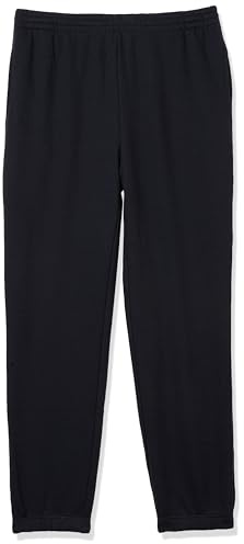 Amazon Essentials Sweatpants for Men, Navy Fleece, Closed Bottom, Medium (Available in Big and Tall)