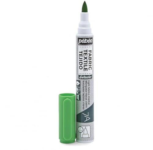 Pebeo 7A Marter Fabric Marker, 1 mm, Light Green
