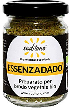 ESSENZADADO Preparato per brodo vegetale - naturale sostituto del dado da cucina (75g) - senza glutammato, aromi o additivi, 100% vegetale e naturale