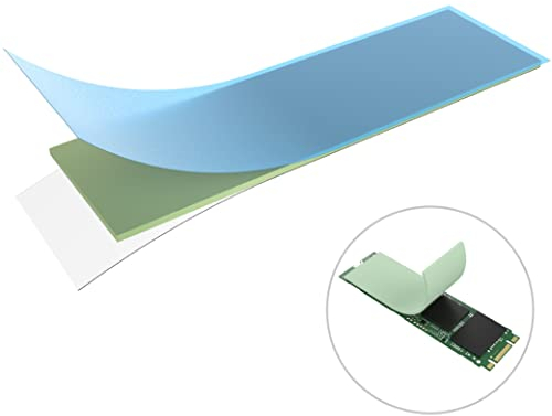 Akasa M.2 SSD Thermal Pad | 70X20X1mm | Cuscinetti termici conduttivi non elettrici e non corrosivi | Per SSD M.2 2280, CPU, GPU, RAM, SSD e LED | AK-TT140-01