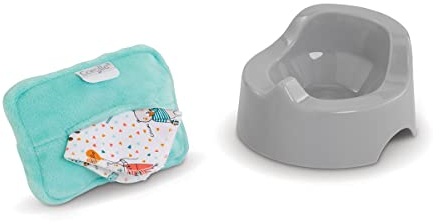 Corolle 9000110750 - Ma Premiere Poupee Töpfchen, Tuchspender, für alle 30-36cm Babypuppen, ab 18 Monaten