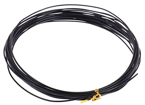 tinysiry 1 rouleau de fil de fer noir multifonction pratique pour le rangement et la fabrication de bonsaï 5 m 1,5 mm