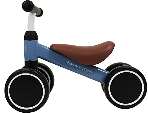 Bandits & Angels Laufrad Little Starter Petrol Blue ab 1 Jahr für Jungen und Mädchen – Metall – Blaues Laufrad – Kompakt und sicher für drinnen und draußen