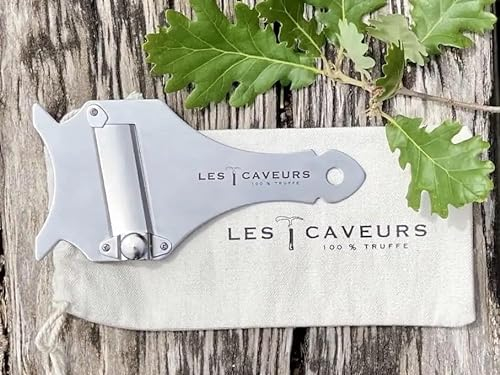 LES CAVEURS Grattugia per tartufi in acciaio inox. Affettatrice, tritatutto, Mandolino per cioccolato, formaggio, verdure e tartufi