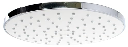 Schulte Kopfbrause 23 cm Chrom Hochwertige Regendusche verchromt, Kugelgelenk, EinfachCLEAN System, einstellbarer Neigungswinkel, Ersatz oder Erweiterung für Duschsysteme