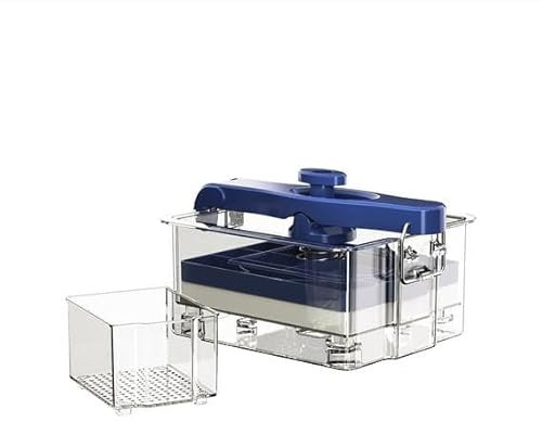 BigKing Tofu Pressa in plastica con panno per tofu e sacchetto filtro, lavabile in lavastoviglie, senza BPA, 18 x 16 x 10 cm, produttore di formaggi per tofu e formaggi fatti in casa