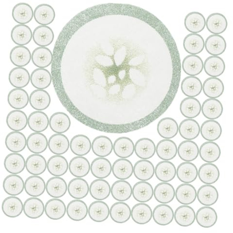 Veemoon Almohadillas Ojos De Pepino 200 Unidades Tamaño Estándar Tela No Tejida Antihinchazón Cuidado Facial Para Mujer Uso Doméstico