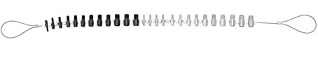 Baxnore Tuercas de grado profesional Tornillos Comprobador de roscas 26 calibres macho hembra con tamaños métricos de 14 pulgadas y 12 Herramienta de identificación de roscas preci