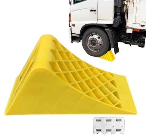 Genérico Calzos para Ruedas para vehículos recreativos, calzos para Ruedas - El tapón Antideslizante para neumáticos asegura Las,Topes de cuña para para Camiones, SUV, automóviles, remolques de v