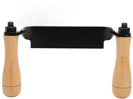 aqxreight Outil de Rasage Poli à Manche en Bois en Acier à Tirage Droit, Haute dureté, pour Meubles en Bois en Rondins, Servi en Acier trempé, Couteau à Tirage Droit, Outil de Rasage, Couteau à